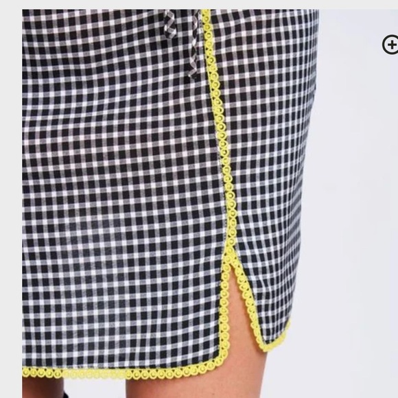 Pretty damage Gingham Mini Skirt - Picture 3 of 10